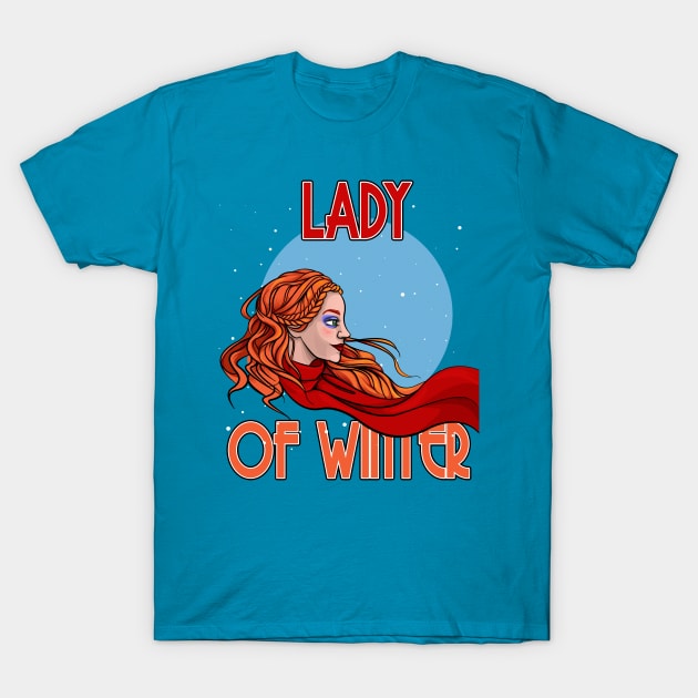 Lady of Winter T-Shirt by black8elise